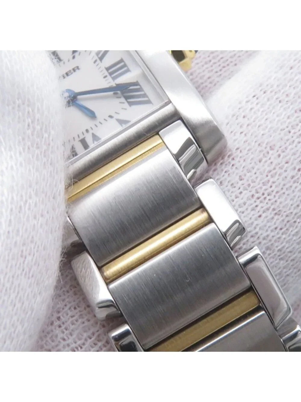 Cartier Tank Francaise SM Watch White Dial Quartz